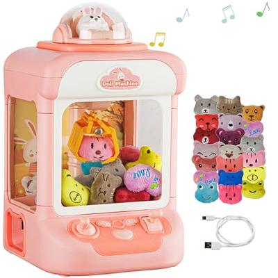 AIQI Bear Kids Claw Machine, Mini Candy Vending Grabber, Prize Dispenser  Toys for Girls and Boys, Electronic Claw Game Machine for Party Birthdays