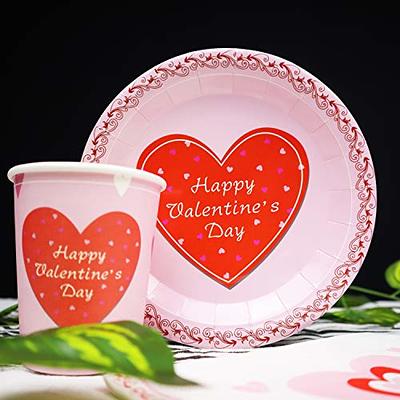 Valentine's Day Plates Set and Cups