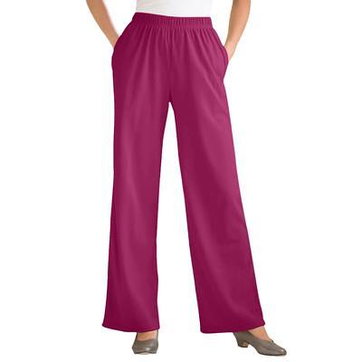 Woman Within Women's Plus Size 7-Day Knit Wide-Leg Pant Pant