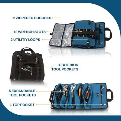 Rugged Tools Titan23-XL Tool Roll - Wrench Roll & Organizer