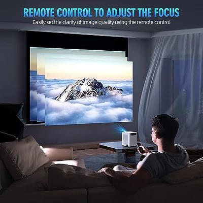 Portable 4K Mini Projector for Bedroom