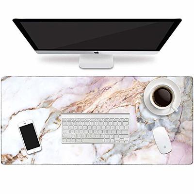 HAOCOO Desk Pad, Office Desk Mat 31.5 ×15.7 Large Gaming Mouse Pad XL,  Extended Computer Mouse Padm, Writing Pads with Non-Slip Rubber Base, Desk  Matt for Office Desktop Laptop,Colorful Marble Pink 