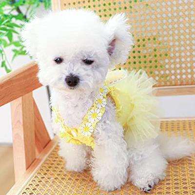 Dog Dress Girl Dog Clothes, Dogs Dresses Pet Apparel With Bowknot