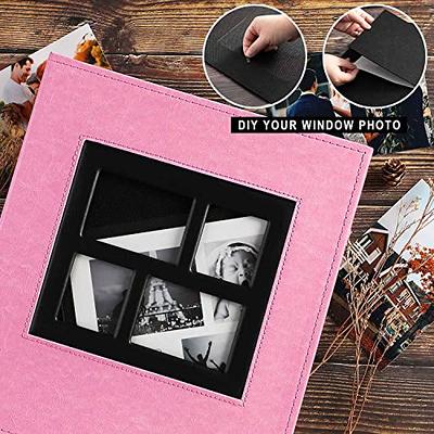Artmag Photo Picutre Album 4x6 1000 Photos Extra Large Capacity Leather  Cover Wedding Family Photo Albums Holds 1000 Horizontal and Vertical 4x6  Photos with Black Pages (Black) 1000 Pockets Black