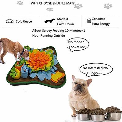 AWOOF Snuffle Mat Pet Dog Feeding Mat, Durable Interactive Dog Puzzle Toys  Encourages Natural Foraging Skills