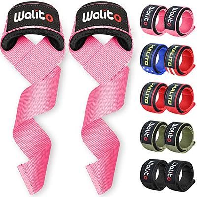  Weight Lifting Wrist Straps, Double Layer Leather Hand Grip Deadlift  Straps