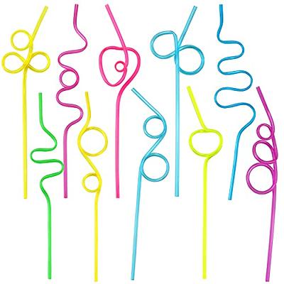 10pcs Crazy Straws For Kids Silly Straws For Kids Plastic Straws Reusable  Drinking Straws Reusable Plastic Straws Plastic Reusable Straws