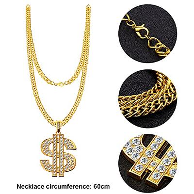 5 PCS Hip Hop Costume Kit Bucket Hat Sunglasses Dollar Sign Chain Ring  Earring, Red - Yahoo Shopping