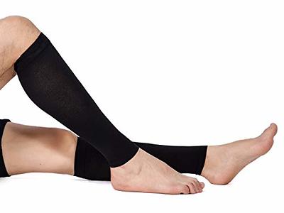 Calf Compression Sleeve for Men & Women, 1 Pair, Footless Compression Socks  20-30mmHg for Leg Support, Shin Splint, Pain Relief, Swelling, Varicose  Veins, Maternity, Nursing, Travel 