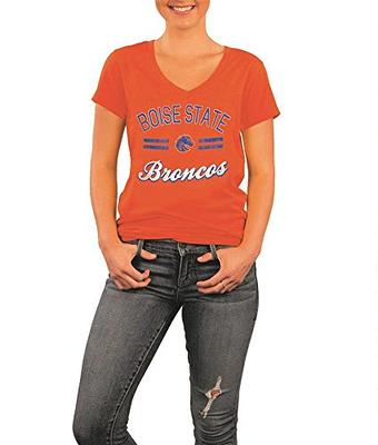 Women's Fanatics Branded Russell Wilson Orange Denver Broncos Player Icon  Name & Number V-Neck T-Shirt