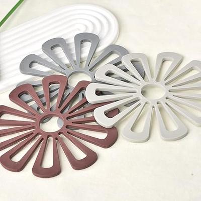 Silicone Trivet Pot Mat, Silicone Pot Holders for Hot Pan and Pot Pads.