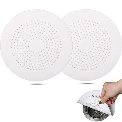 Hair Catchers for Shower Drain, Round Shower Drain Cover Silicone Hair  Stopper with Suction Cups Easy to Install Drain Strainer for Bathroom  Bathtub and Kitchen 2 Pack (White,White) - Yahoo Shopping