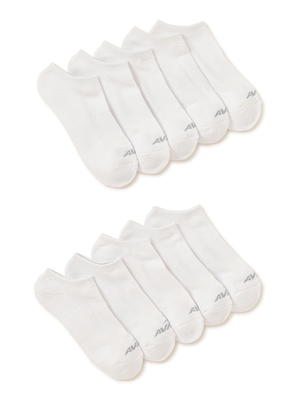 No Boundaries Women's Low-Cut Socks, 10-Pack, Sizes 4-10 