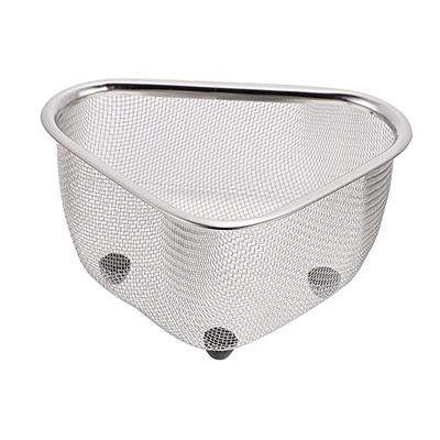 Kitchen Sink Drain Strainer Basket Compost Corner Sink Strainer