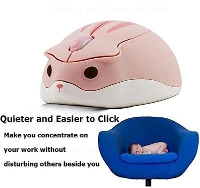 2.4GHz Wireless Mouse Cute Hamster Shape Less Noice Portable Mobile Optical  1200DPI USB Mice Cordless Mouse for PC Laptop Computer Notebook MacBook  Kids Girl Men Women Adults Gift (Pink) - Yahoo Shopping