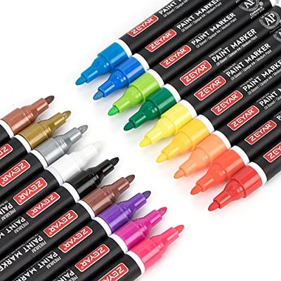  ZEYAR Metallic Marker Pens, Permanent Markers, Great