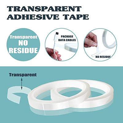 2 Rolls Heat Tape High Temperature 10mmx33m(108ft) Sublimation Tape Clear