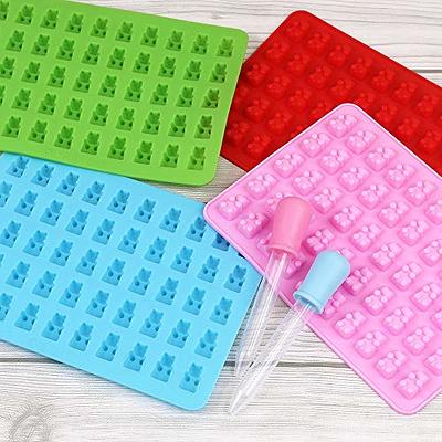 Silicone Mold - Silicone Gummy Candy Molds Ice Cube Trays, Set Of 2  Silicone