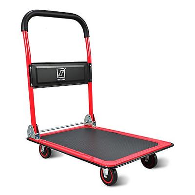 AxcessAbles Heavy Duty Folding Equipment Dolly Cart with Wheels