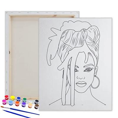 Happy Fall Pre-drawn/pre Sketched/outlined Canvas Kit,teen/adult