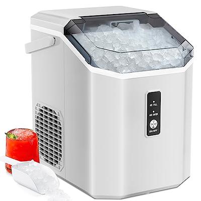 AGLUCKY Nugget Ice Maker Countertop, Portable Pebble Ice