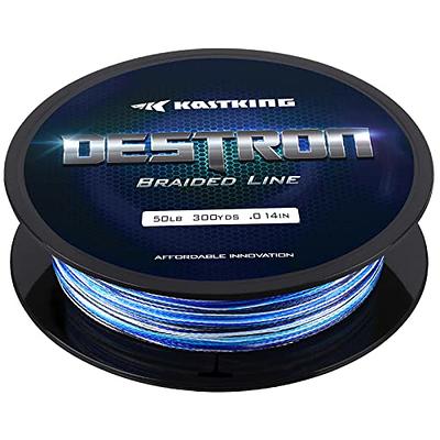 KastKing Destron Braided Fishing Line, Blue Camo , 600 yds-30lb