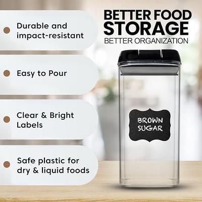 Vtopmart Airtight Food Storage Containers Set with Lids, 15pcs BPA Free Plastic Dry Food Canisters for Kitchen Pantry Organization and Storage