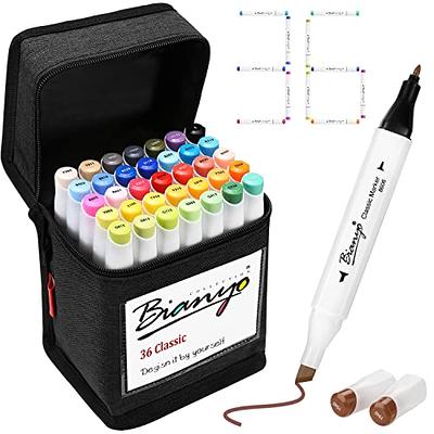 Art Markers, 84 Colors Alcohol Based Ink Broad&Fine Dual Tip Permanent Markers  Pen Set with Case for Kids Professional Artist Coloring Drawing Sketching  Outlining Marking - Yahoo Shopping