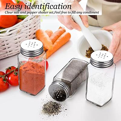 DWTS DANWEITESI 24 Pcs Spice Jars with Label-4oz Glass Spice Jars with  Bamboo Lids,Spice Bottles Empty Glass With Labels, Kitchen Empty Spice Jars