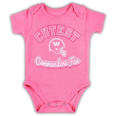 Newborn Burgundy Washington Commanders Logo Bodysuit