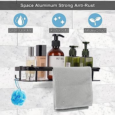 1/2 set Bathroom shelves Self-adhesive corner shelves Bathroom