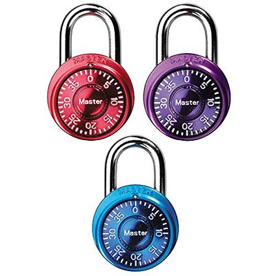 Master Lock Cable Lock with Key, Assorted Colors, 3 Pack 8127TRICC