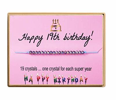 Monily Birthday Gifts for 19 Year Old Girl 19th Happy Birthday Bracelets  for Girls Birthday Presents for 19 Year Old Girl Birthday Jewelry for Girls  - Yahoo Shopping