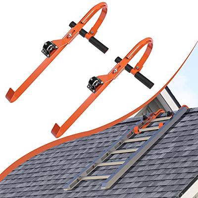 Ladder Roof Hook, Ladder Stabilizer with Fixed Wheel for Safe and