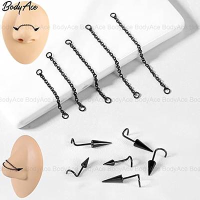 Nose Cuffs Piercing Jewelry, Fake Nose Ring Chain