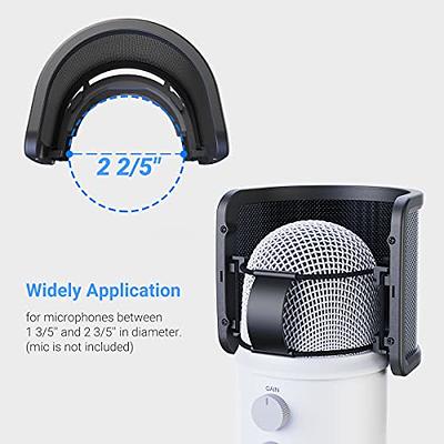 Blue Yeti Pop Filter Foam Windscreen - 5.5 Inch Diam 6 Layers Pop Filter  for Mic Cover Yeti Pop Screen Compatible with Blue Yeti Microphone