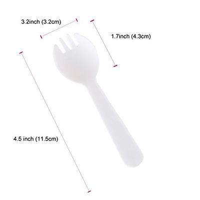 100pcs Clear Plastic Forks Heavy Duty Plastic Utensils Disposable