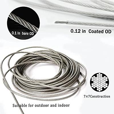 HOUERT Clothesline Rope, 3/16Inch X 100FT, Retracting Outdoors All