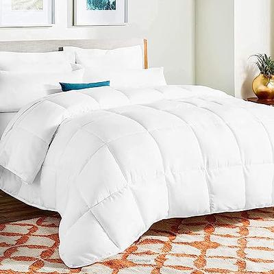 NexHome Lightweight Comforter Set King Size, Down Alternative Solid  Comforter Set Thin Microfiber Reversible Peach Summer Bedding Comforter  with 2