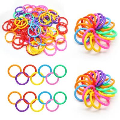 Antner 100 PCS Loose Leaf Binder Rings 1.2 Inch Nickel Plated Book Rings  Key Rings Key Chains for Home School Office 