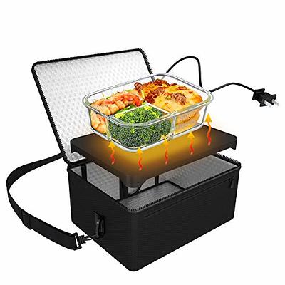 Portable Oven, 110V Portable Food Warmer Personal Portable Oven Mini  Electric Heated Lunch Box for Reheating & Raw Food Cooking in Office,  Travel, Potlucks and Home Kitchen (Black) - Yahoo Shopping