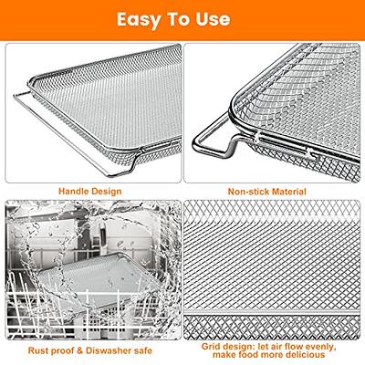  for Ninja Foodi Replacement Air Fryer Oven Basket, Original  Replacement Baking Trays for NINJA DT201 DT251 Foodi Digital Air Fryer Oven,  Mesh Basket, Ideal Accessories for Air Frying and Dehydrating 