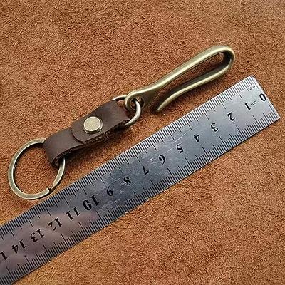 FEGVE Titanium Key Belt Clip Keychain Clip for Men, Belt Loop Key