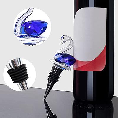Decorative Wine Bottle Stoppers, Metal and Cork Fancy Wine Stopper