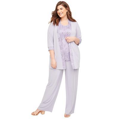 Plus Size Women's 3-Piece Lace Gala Pant Suit by Catherines in Heirloom  Lilac (Size 18 W) - Yahoo Shopping