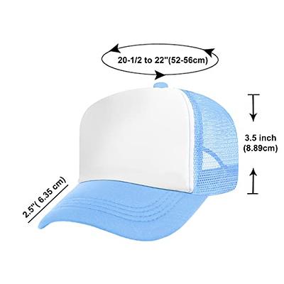 40 Pack Sublimation Blank Baseball Cap Adjustable Mesh Trucker Hat Unisex  Polyester Golf Dad Hat Heat Transfer (Black and White) - Yahoo Shopping