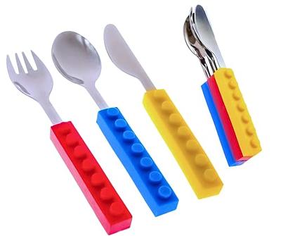 The First Years CoComelon Toddler Forks and Spoon Set - 3 Pieces -  Dishwasher Safe Utensils 