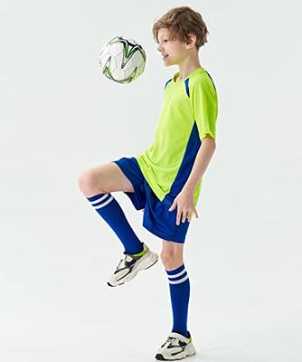 : M2C Boys Girls Soccer Uniform Athletic Jersey Shorts Socks Set  Light Green 6-7 : Clothing, Shoes & Jewelry