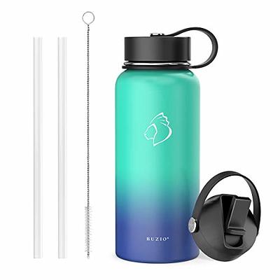 Secura Vacuum Insulated Stainless Steel Straw Water Bottle with