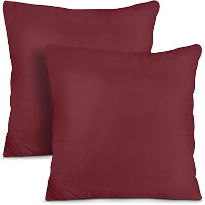 Utopia Bedding Throw Pillows Insert Pack of 2 White - 18 x 18 Inches Bed and 
